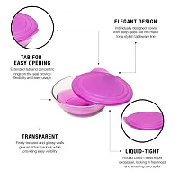 Tupperware Polycarbonate Eleganzia Serving Bowl (Pink, 600ml)-thumb4