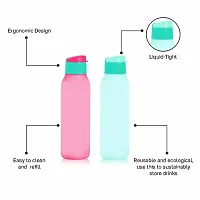 Tupperware Eco Chic Bottle 750ml, Fliptop (Set of 2), Pink  Sky Blue-thumb3