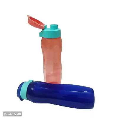 Tupperware Plastic Water Bottle, 750 ml - Set of 2 , Multicolour