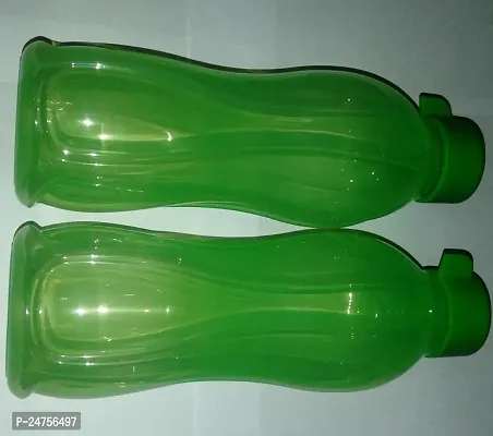 Tupperware Aquasafe Plastic Water Bottle - 500ml; Set of 2; Green Color-thumb0