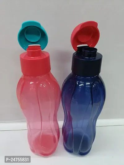 Tupperware Plastic Fliptop Water Bottle Set, 750ml, 2-Pieces (Color May Vary)-thumb5