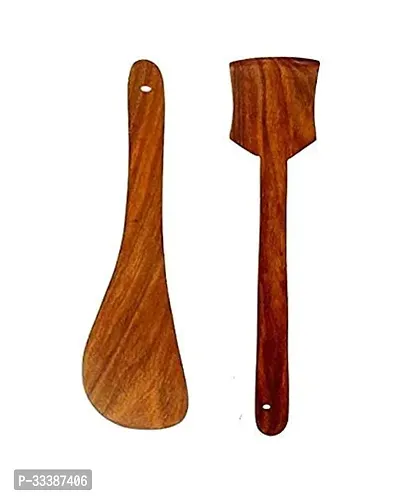 Wooden Handmade Non Stick Spoon (Set of 2)