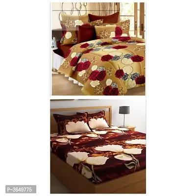 BUY 1 GET 1 FREE  Poly Cotton Double Bed Sheet