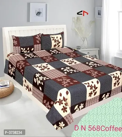 3D Printed Poly Cotton Double Bed Sheet