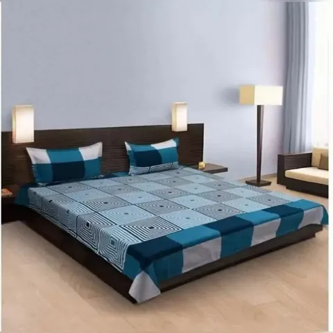 3d Printed Multicolored Double Bedsheets