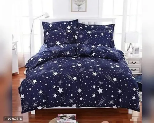 Classic Polycotton Printed Bedsheet with Pillow Covers-thumb0