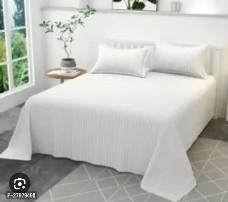 Classic Glace Cotton Bedsheet with Pillow Covers