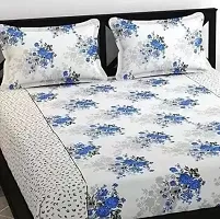 Stylish Glace Cotton Bedsheet with Pillow Covers-thumb1