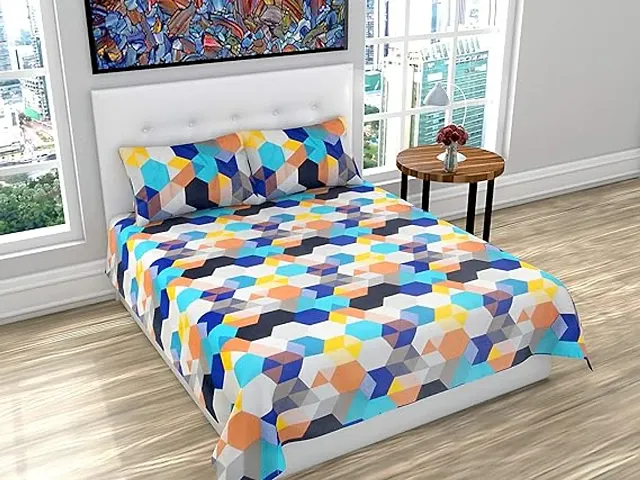 3D Printed Poly Cotton Double Bedsheets Vol 1