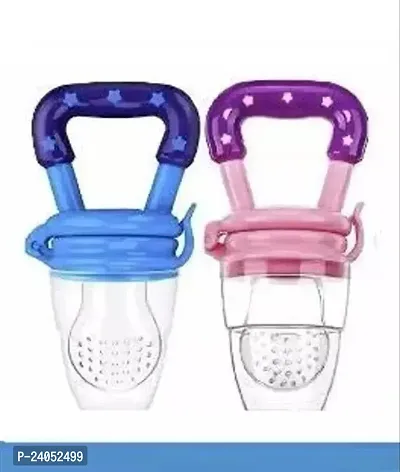 Silicone Baby Teething Feeder Pacifier Nibbler For Vegetables And Fruit Pack Of 2