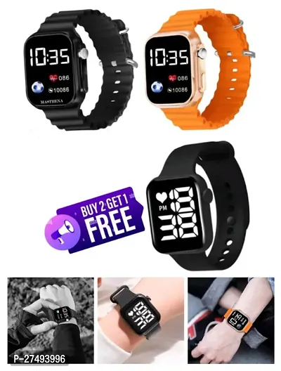 Classic Digital Combo Watch For Boys And Girls Pack Of 3