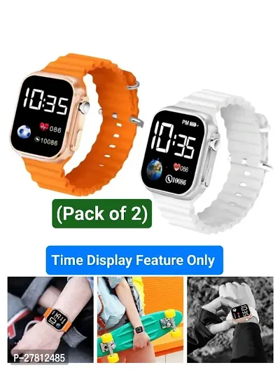Digit-Sports Led Time Display Watch Combo Offer-thumb0