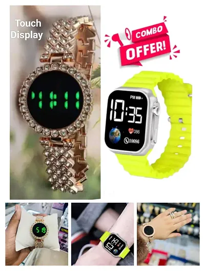 Diamond Digit UNI-Display Combo LED Watch Offer-For Women