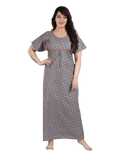 Hot Selling Cotton Blend Nighty Women's Nightwear 