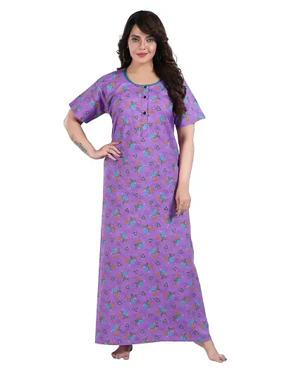 Hot Selling Cotton Blend Nighty Women's Nightwear 