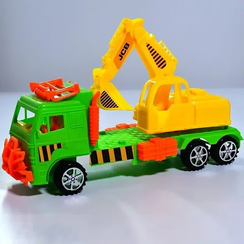 Unbreakable Plastic JCB Vehicle Dumper Truck Toy For Kids