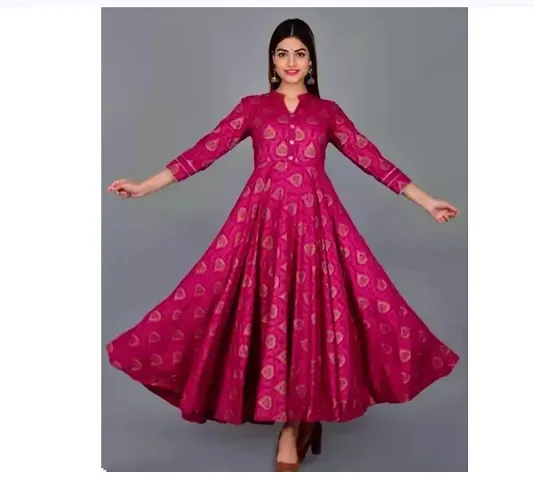 Combo Stylish Trendy Anarkali Printed Rayon Kurta