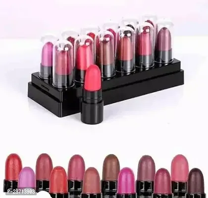 Popular Mini Matte Travel Combo Lipstick Pack of 12-thumb0