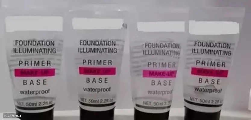 Illuminating Face Makeup Base Water Proof Primer Transparent Pack of 4