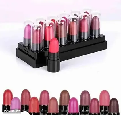 Popular Mini Matte Travel Combo Lipstick Pack of 12-thumb0