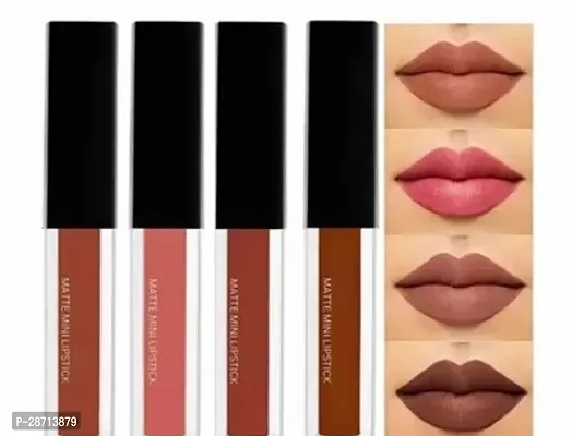 Beauty Lipstick Combo For Girls 4pc Nudee Edition Liquid Matte Minis Lak we me tte Lipstick Set of 4