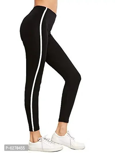 Women's Side Stripped Jeggings Combo Pack of