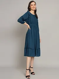 Onesree designer Solid dress for women-thumb2