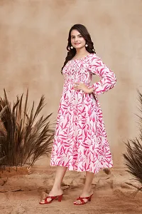 Onesree Printed polyester gown for women-thumb1