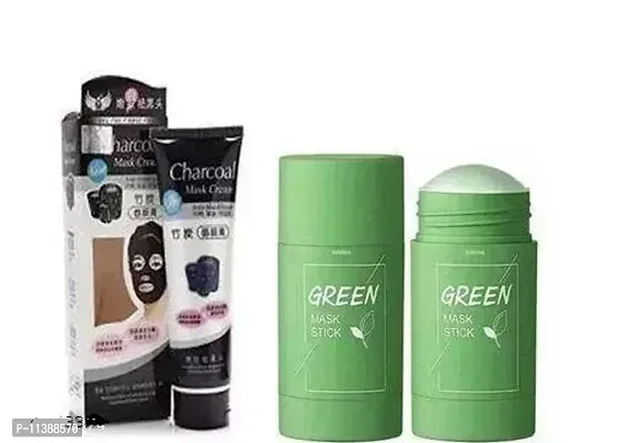 nbsp;Charcoal Mask 1 pcs And Green tea Face Mask Stick pack of 2 pcs