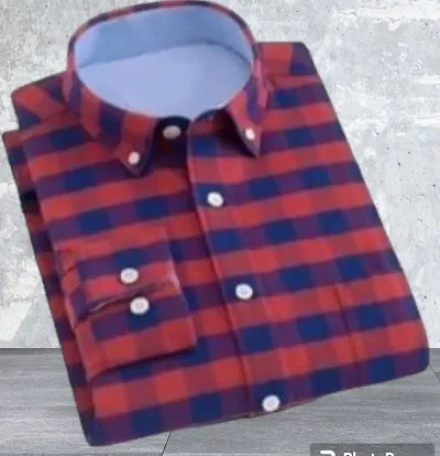 Trendy Checked Cotton Long Sleeve Shirts