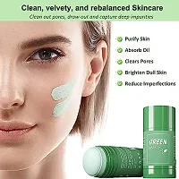 Green Tea Stick Face Mask For Blackhead Remover, Anti Acne, Oil Control,Deep Clean Pore,Purifying Solid-thumb1