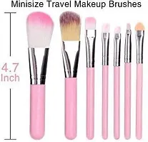 6in1 Makeup Sponge Beauty Blender Pack for Blending Face Makeup with 5 Pcs Pink MAkeup Brushes Set - (Pack of 11)-thumb2