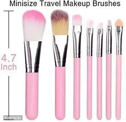 6in1 Makeup Sponge Beauty Blender Pack for Blending Face Makeup with 5 Pcs Pink MAkeup Brushes Set - (Pack of 11)-thumb3