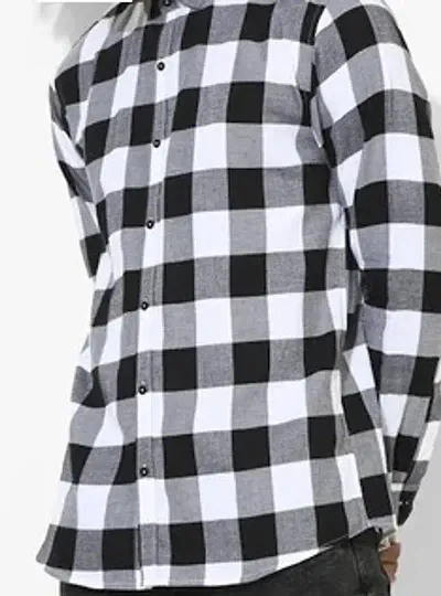 Trendy Causal Look Checked Cotton Full Sleeve Shirts