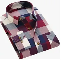 Men Combo Cotton Blend Checked Regular Fit Casual Shirt-thumb1