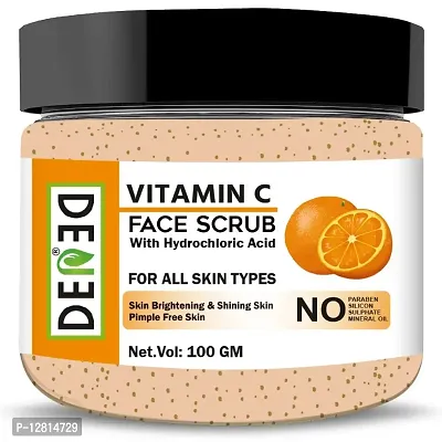 DENED Natural Vitamin C Face Brightening Exfoliating Scrub 100GM-thumb0