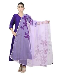 SWIBONA Women Anarkali Kurti Dupatta Set-thumb2