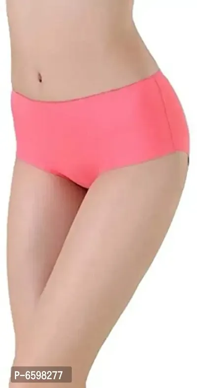 Womens Seamless Ice Silk Panties Underwear pack of ( 3 ) multicolor-thumb2