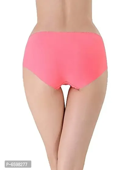 Womens Seamless Ice Silk Panties Underwear pack of ( 3 ) multicolor-thumb3