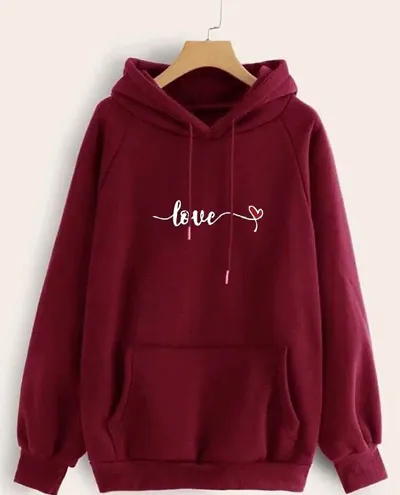 Comfy Fleece Printed Hoodie