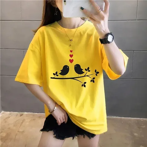 Printed Cotton loose Fit T-Shirt