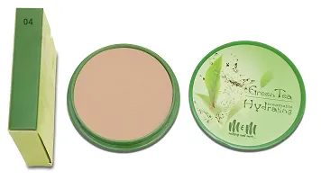 Makeup  More Compact Powder, With Green Tea Extract, Porcelain Ivory, Soothing And Moisturizing, Soft  Smooth Finish, Comes in 6 shades, 14g-thumb2