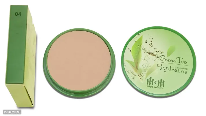 Makeup  More Compact Powder, With Green Tea Extract, Porcelain Ivory, Soothing And Moisturizing, Soft  Smooth Finish, Comes in 6 shades, 14g-thumb3
