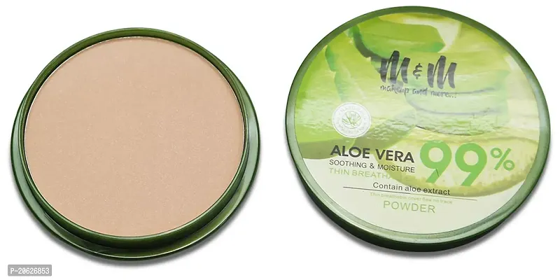 Makeup  More Compact Powder, With Aloe Vera Extract, Creamy Ivory, Soothing And Moisturizing, Soft  Smooth Finish, Comes in 6 shades, 15g-thumb0