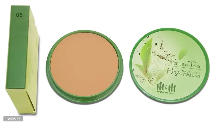 Makeup  More Compact Powder, With Green Tea Extract, Natural Beige, Soothing And Moisturizing, Soft  Smooth Finish, Comes in 6 shades, 14g-thumb3