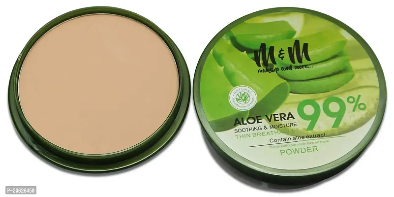 Makeup  More Compact Powder, With Aloe Vera Extract, Beige, Soothing And Moisturizing, Soft  Smooth Finish, Comes in 6 shades, 15g-thumb0