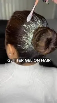 Hair Glitter Gel Rose Gold Copper, Copper, Gray Silver and Gold shads-thumb1