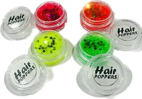 Hair Glitter Gel Pack of 4 neon shads-thumb1