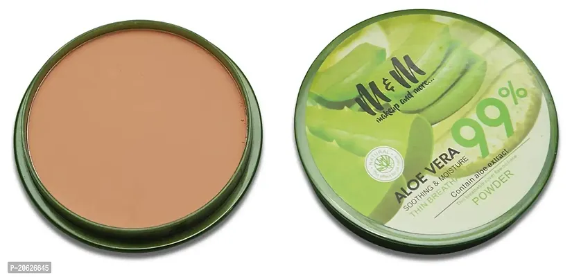 Makeup  More Compact Powder, With Aloe Vera Extract, Natural Almond, Soothing And Moisturizing, Soft  Smooth Finish, Comes in 6 shades, 15g-thumb0