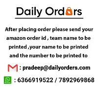 Daily Orders Cricket Sports jersey for men with team name, name and number printed | Cricket t shirts for men printed with name | Cricket jersey with my name X-Large SizeDOdr1008-C90109-C-WH-XL-thumb3